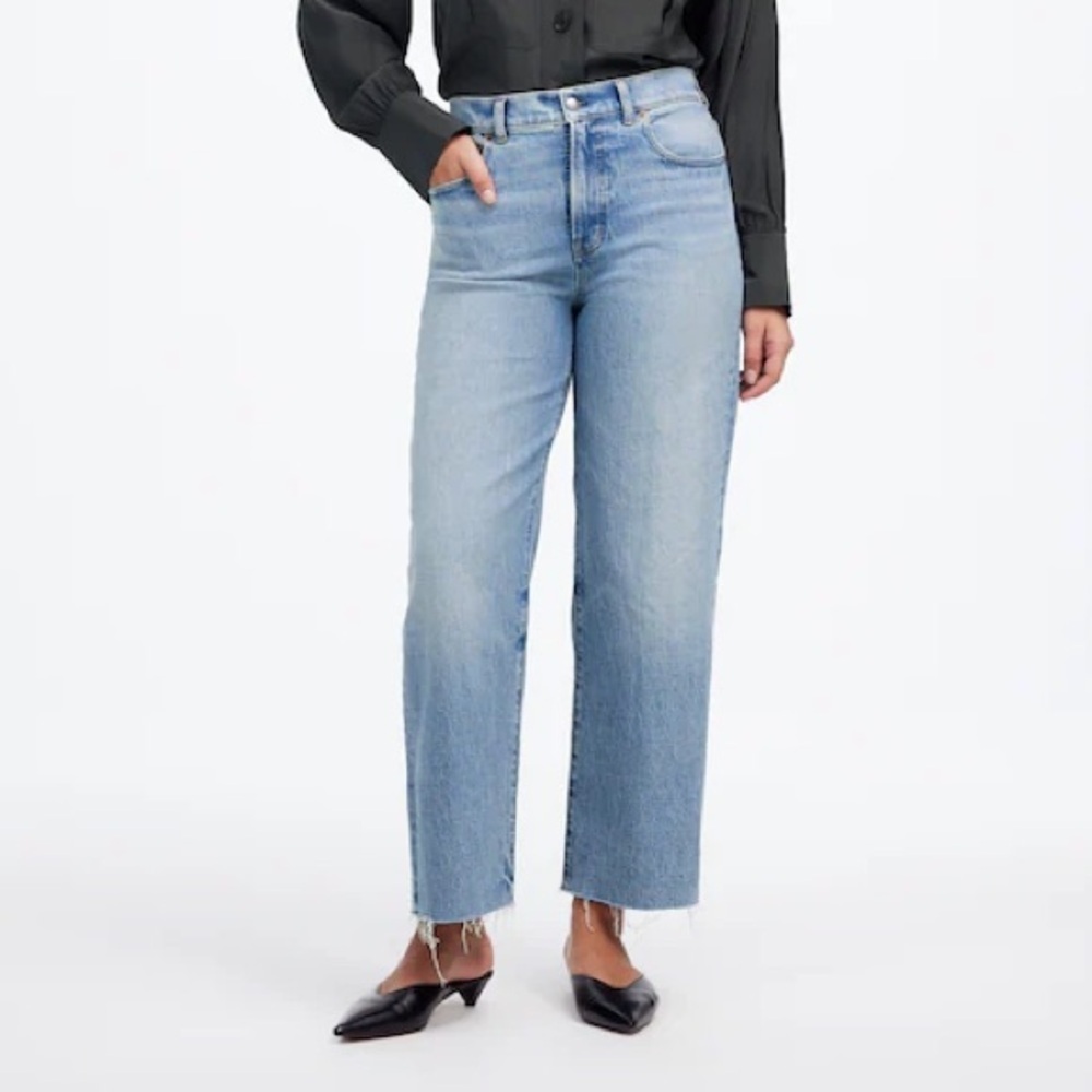 Madewell The Perfect Vintage Wide-Leg Crop Jeans 26